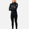 Women Rip Curl Fullsuits | E6 Women'S E7 Flashbomb Heatseeker 3/2 Zip Free Wetsuit Black