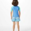 Kids Rip Curl Rash Guards & Vest | Mystic Waves Upf50+ Short Sleeve Rash Vest - Boys (1-8 Years) Blue Yonder