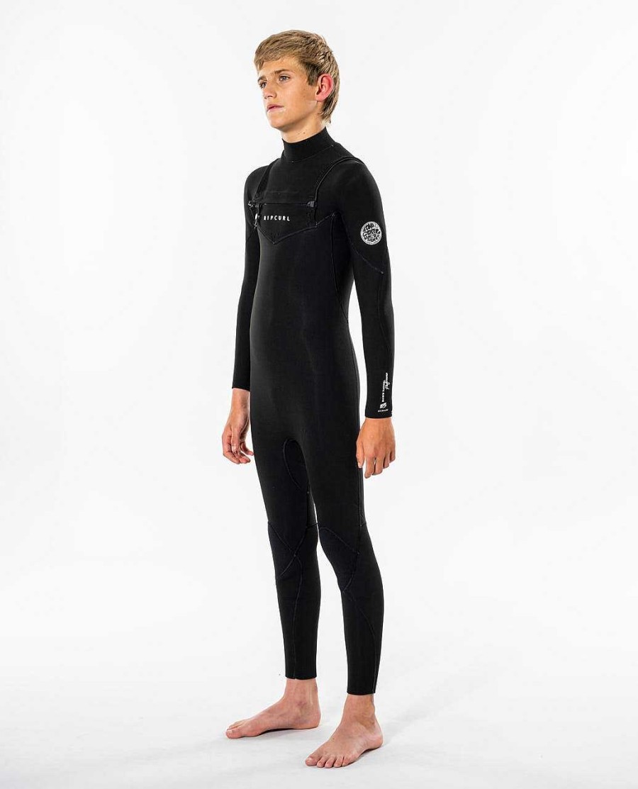 Kids Rip Curl Fullsuits | Junior Dawn Patrol Performance 3/2 Chest Zip Wetsuit