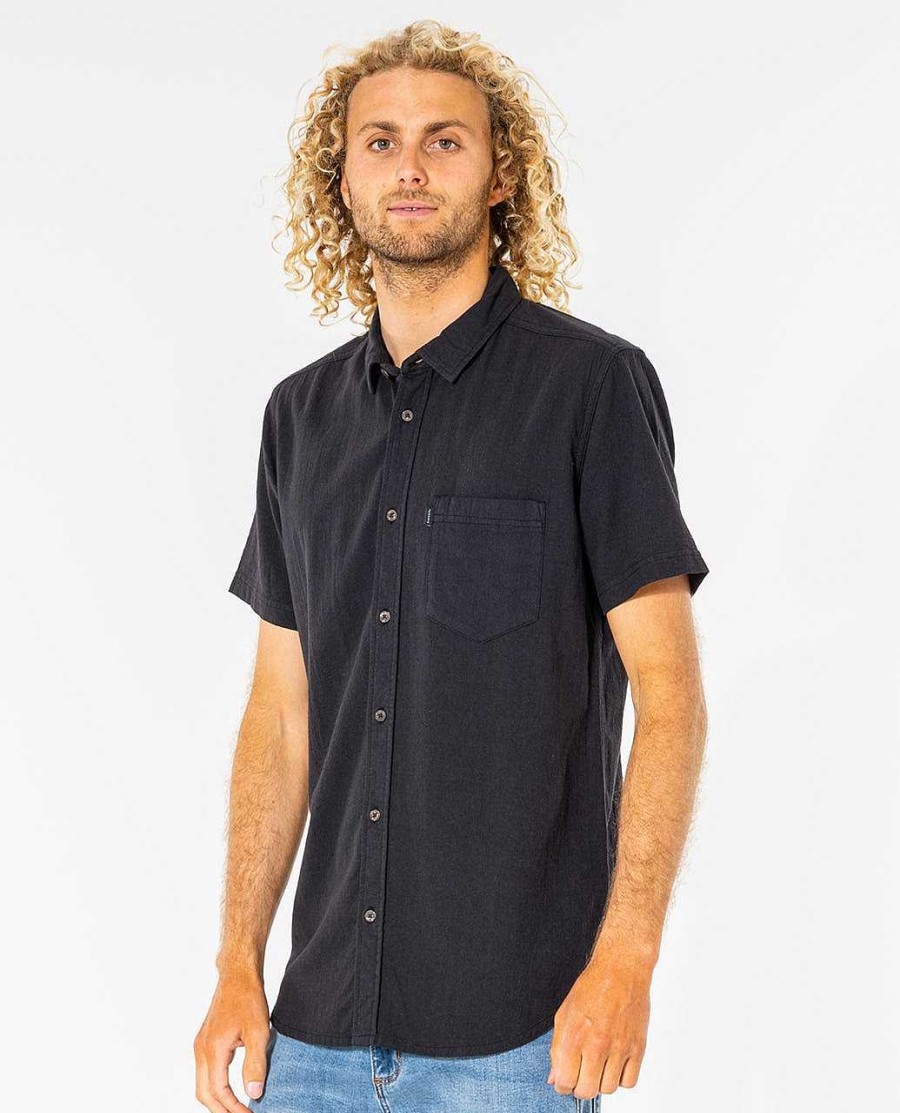 Men Rip Curl Shirts & Flannels | Washed Short Sleeve Shirt