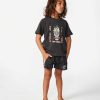 Boys Rip Curl Tops & Tees | Static Youth Skull Tee - Boys (1-8 Years) Washed Black