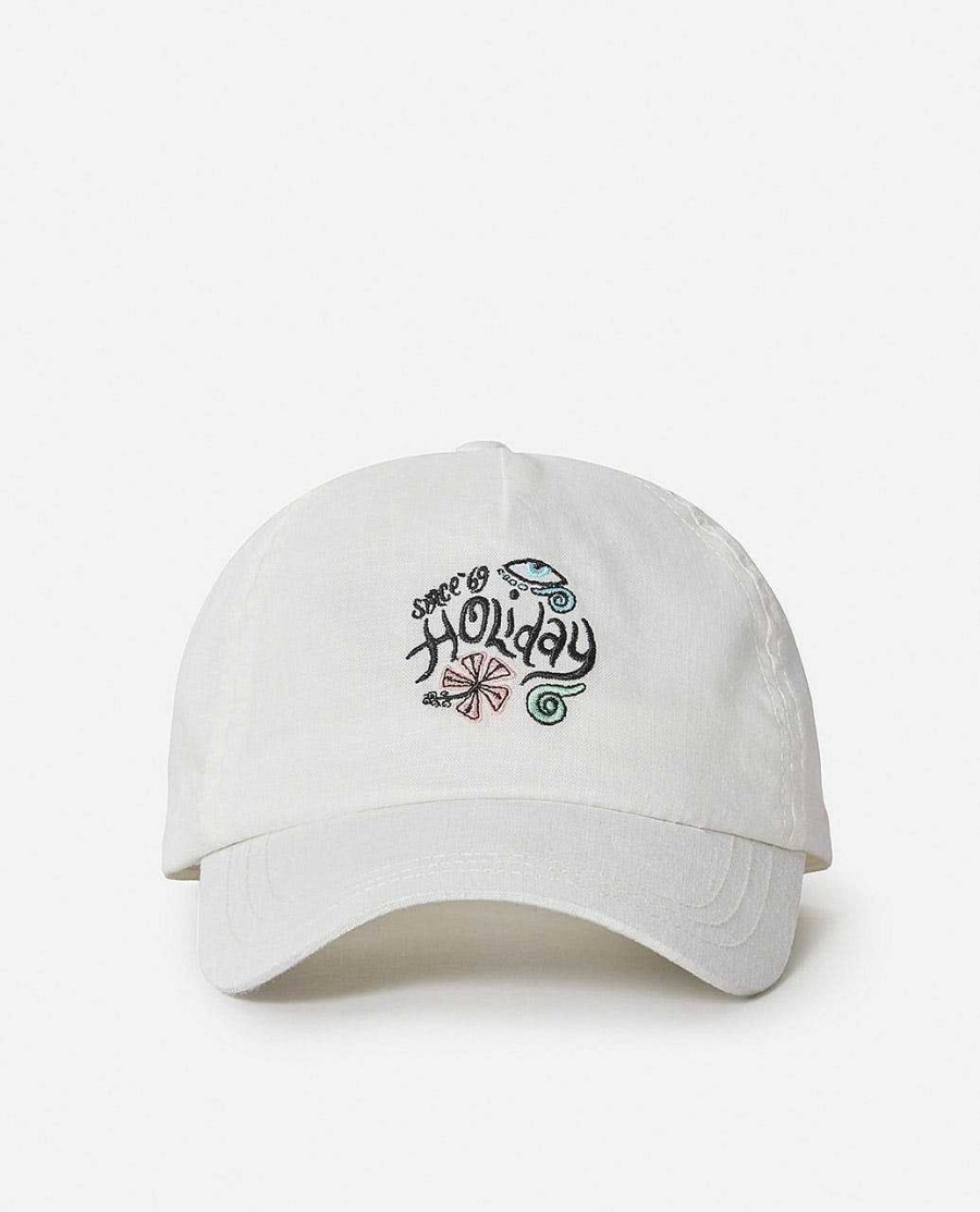 Women Rip Curl Hats & Beanies | Holiday 5 Panel Cap Bone