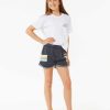 Girls Rip Curl Shorts | Block Party Track Short Girls (8-14 Years) Navy