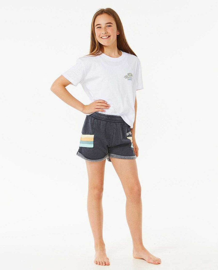 Girls Rip Curl Shorts | Block Party Track Short Girls (8-14 Years) Navy