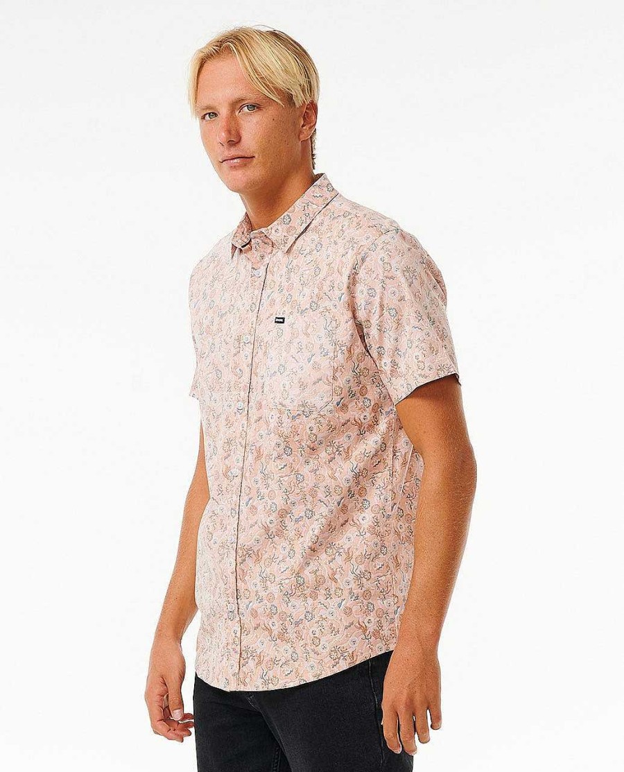 Men Rip Curl Shirts & Flannels | Floral Reef Short Sleeve Shirt