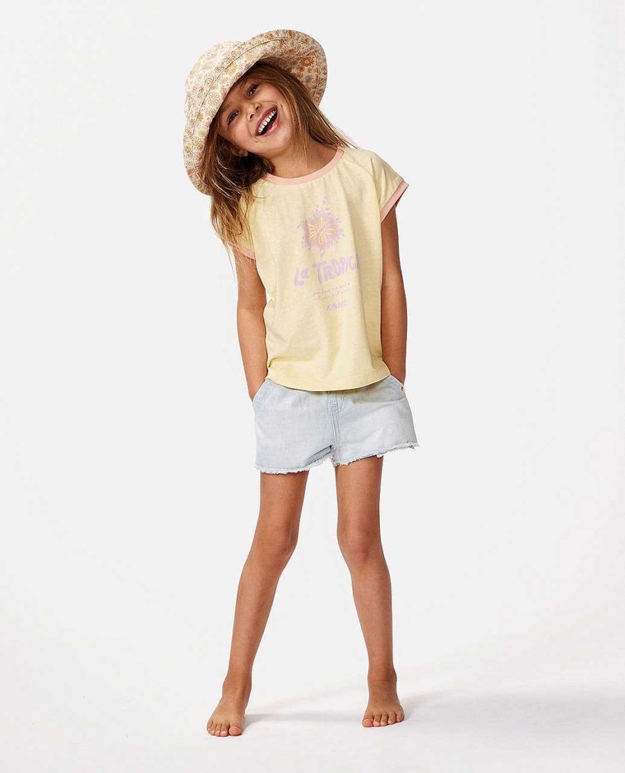 Girls Rip Curl Tops & Tees | La Tropica Slogan Tee - Girls (1-8 Years)