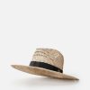 Women Rip Curl Hats & Beanies | Salty Straw Panama Hat Natural