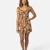 Women Rip Curl Dresses & Rompers | Mystic Floral Mini Dress Black