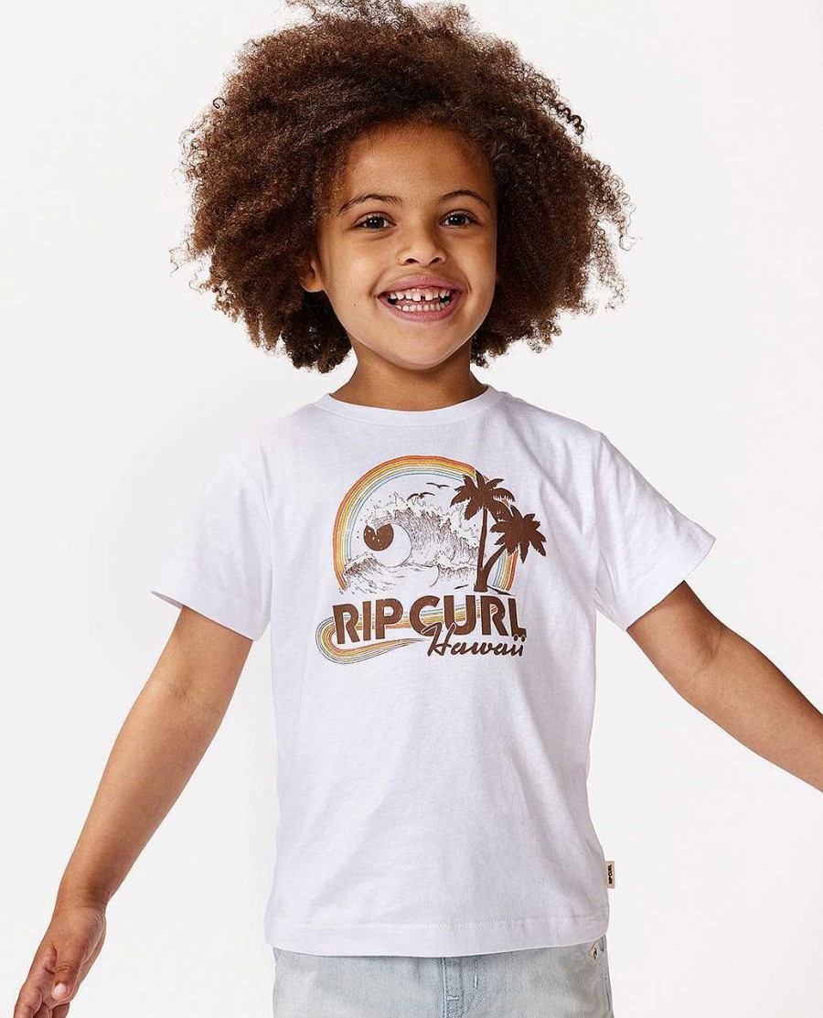 Girls Rip Curl Tops & Tees | Rainbow Waves Tee - Girl (1-8 Years)