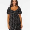 Women Rip Curl Dresses & Rompers | Pacific Dreams Mini Dress Black