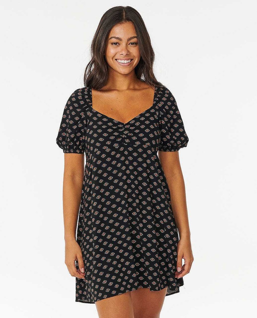 Women Rip Curl Dresses & Rompers | Pacific Dreams Mini Dress Black