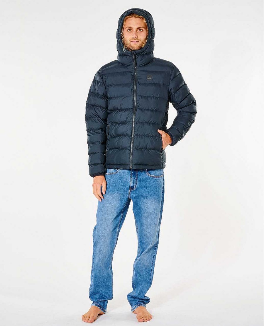 Men Rip Curl Jackets | Elite Anti-Series Eco Hooded Puffer Jacket