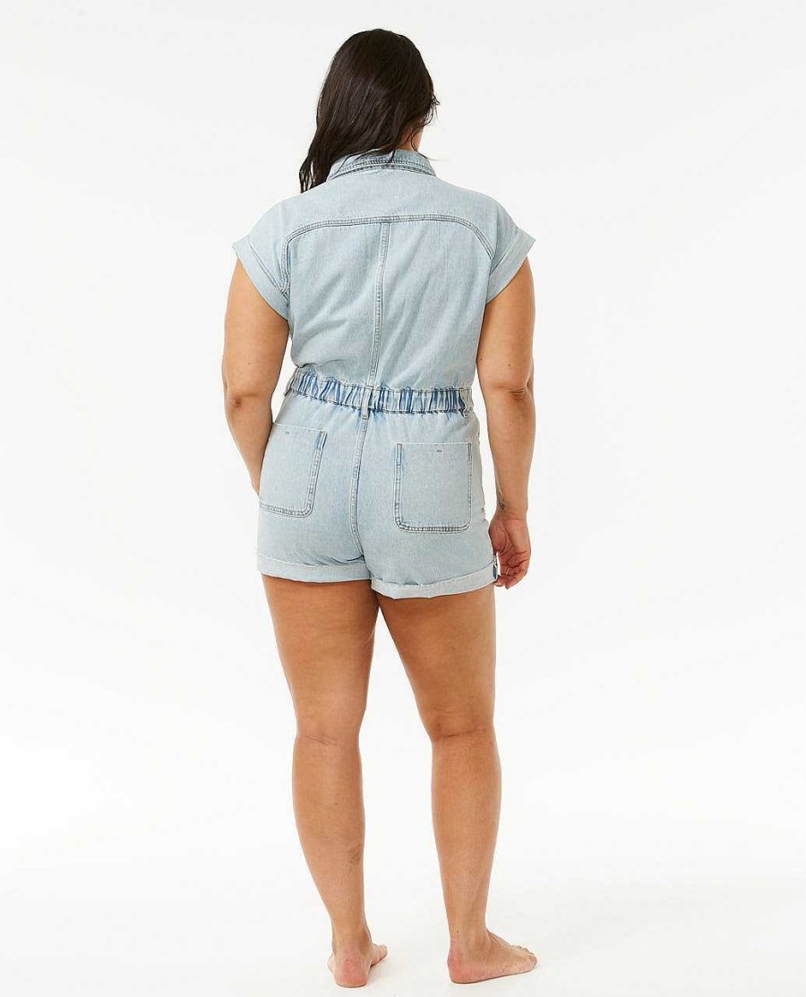 Women Rip Curl Dresses & Rompers | Venice Romper Light Blue