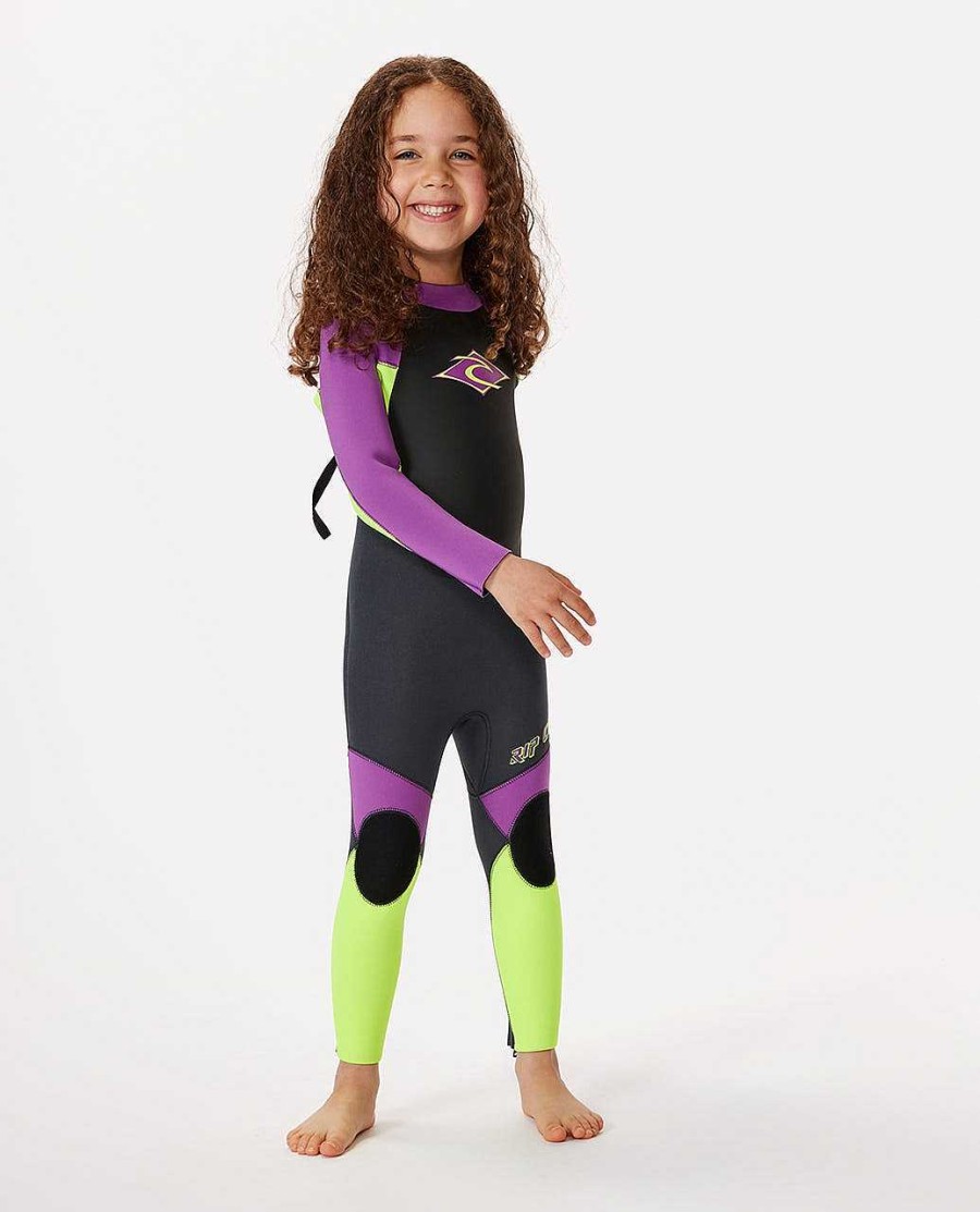 Kids Rip Curl Fullsuits | Groms Omega Back Zip 3/2Mm Wetsuit Steamer