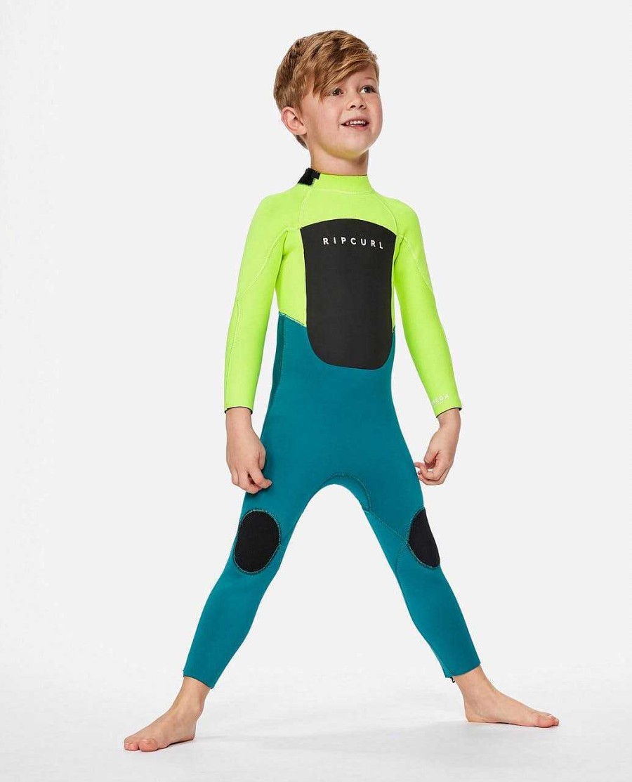 Kids Rip Curl Fullsuits | Groms Omega 3/2Mm Back Zip Wetsuit