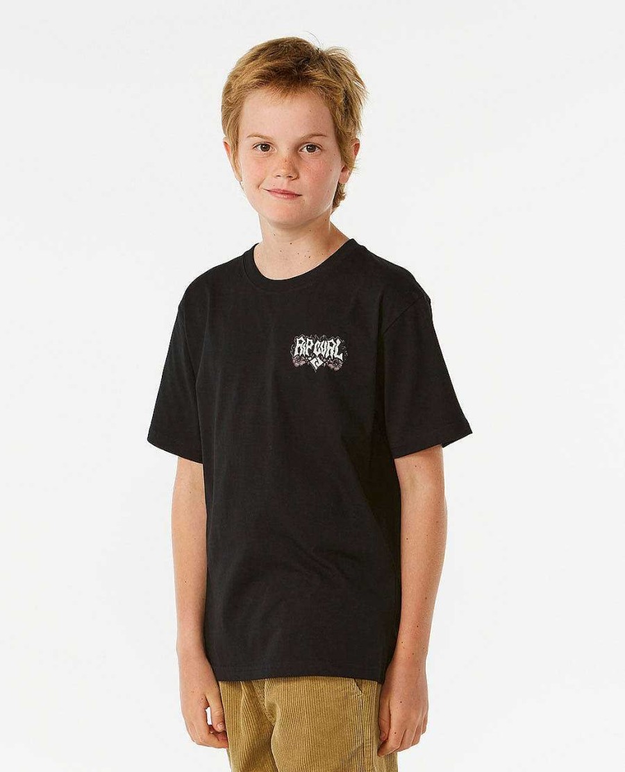 Boys Rip Curl Tops & Tees | Skull Slob Tee - Boys (8-16 Years) Black