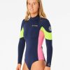 Women Rip Curl Springsuits | G-Bomb Sealed Back Zip Long Sleeve Springsuit Wetsuit