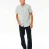 Men Rip Curl Shirts & Flannels | Washed Short Sleeve Shirt