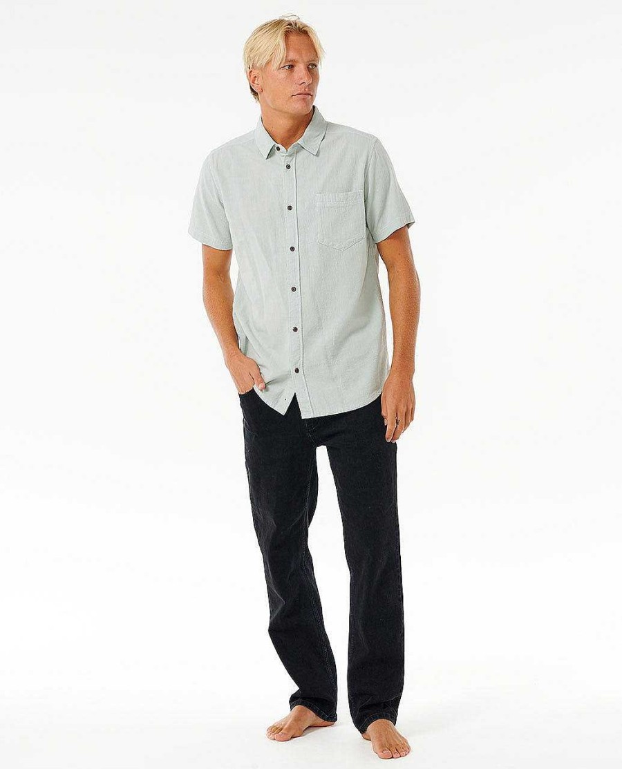 Men Rip Curl Shirts & Flannels | Washed Short Sleeve Shirt