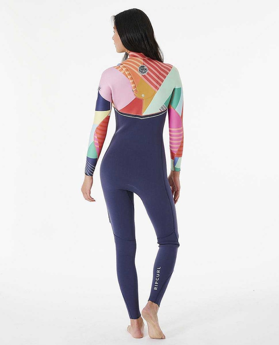 Women Rip Curl Fullsuits | E6 Women'S E-Bomb 3/2 Zip Free Wetsuit