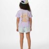 Girls Rip Curl Tops & Tees | Crystal Search Tee - Girls (1-8 Years) Orchid Mist