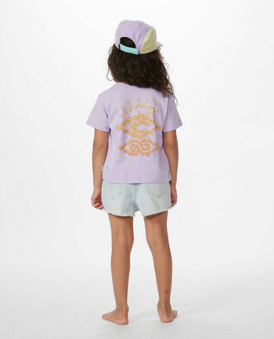 Girls Rip Curl Tops & Tees | Crystal Search Tee - Girls (1-8 Years) Orchid Mist