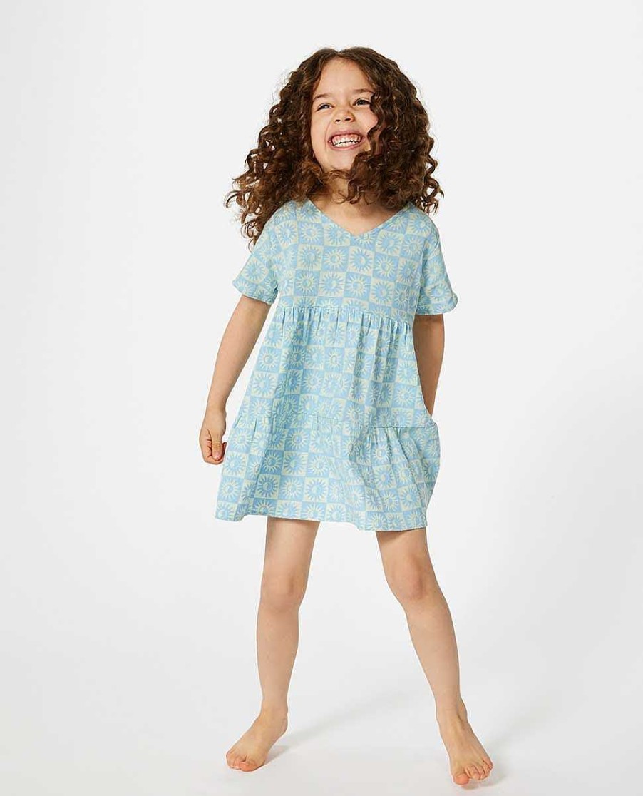 Girls Rip Curl Dresses & Rompers | Sunshine Gang Dress - Girls (1-8 Years) Blue