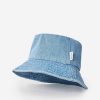 Women Rip Curl Hats & Beanies | Revival Upf50+ Bucket Hat Mid Blue