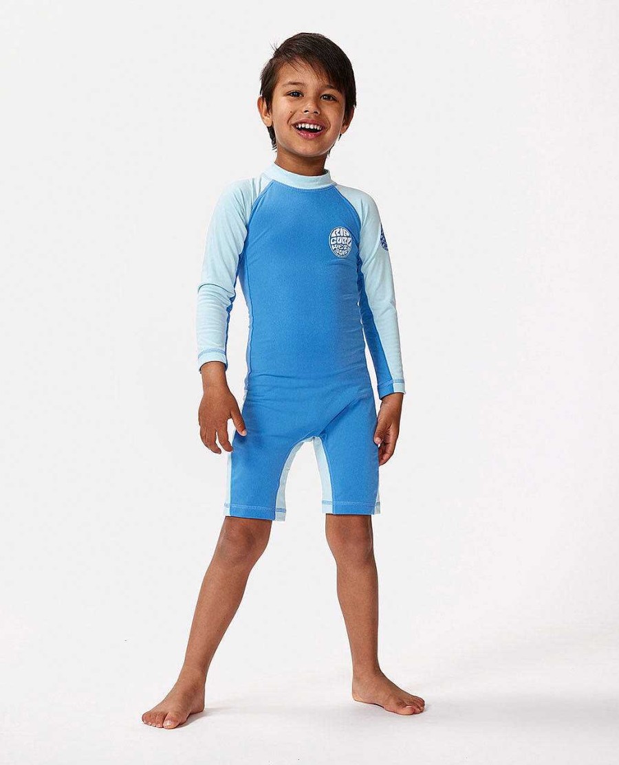 Kids Rip Curl Rash Guards & Vest | Icons Uv Brushed Long Sleeve Spring Rash Vest - Boys (1-8 Years)