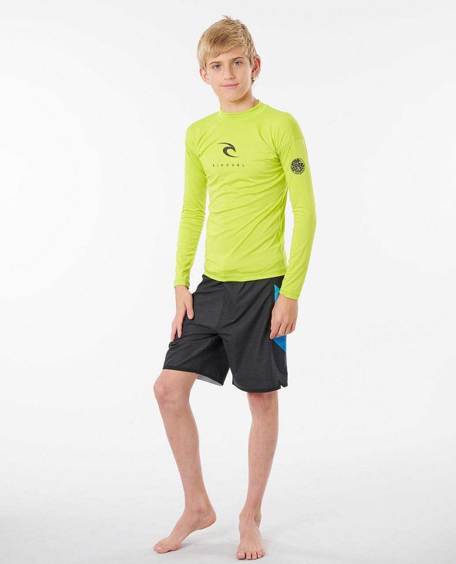 Kids Rip Curl Rash Guards & Vest | Kids Corpo Long Sleeve Upf Tee - Boys (8-16)