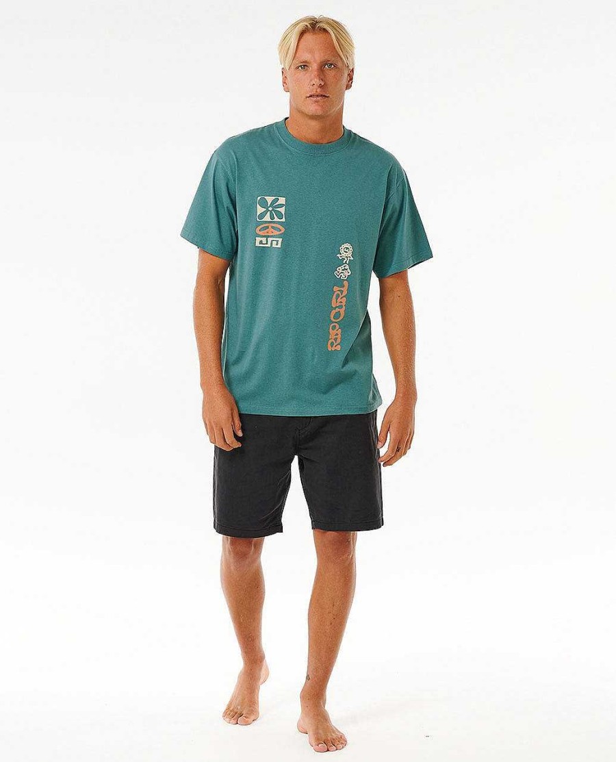 Men Rip Curl Tees & Tanks | Saltwater Culture Power Plants Tee