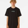 Boys Rip Curl Tops & Tees | Lost Islands Art Tee- Boys (8-16 Years) Black