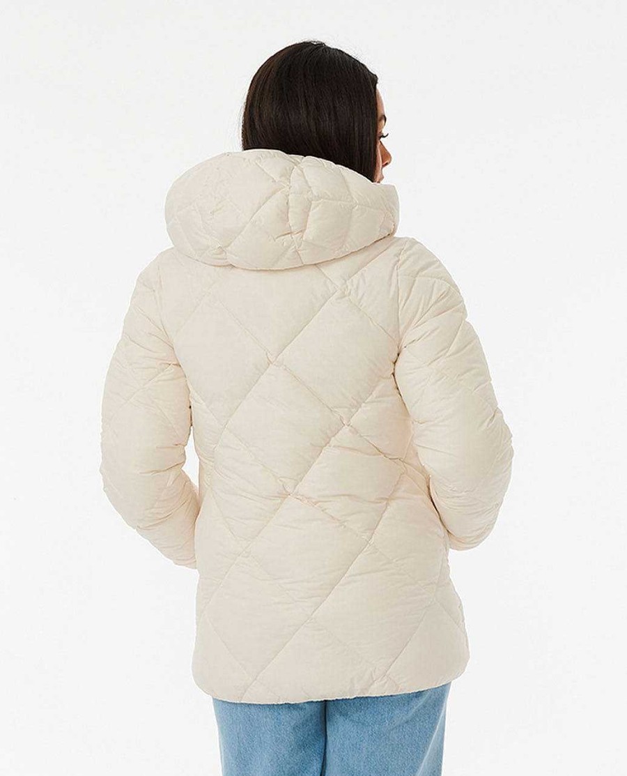 Women Rip Curl Jackets | Anti-Series Shorebreak Jacket Off White