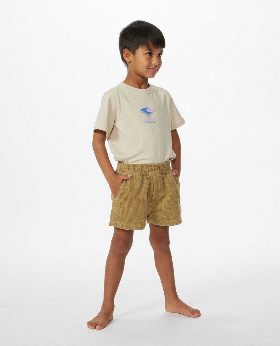 Boys Rip Curl Shorts | Surf Cord Volley Boardshorts - Boys (8-16 Years) Dark Khaki