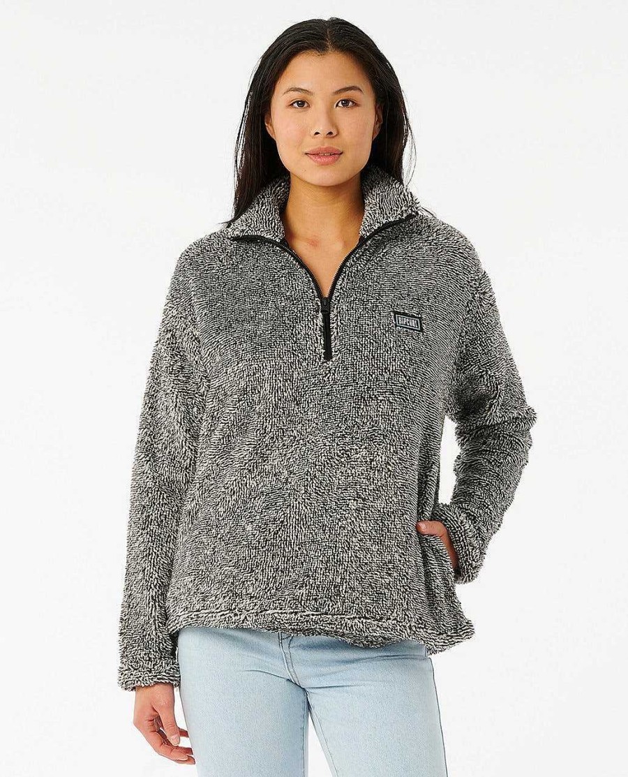 Women Rip Curl Hoodies & Fleece | Dark N Stormy Ii Black/White