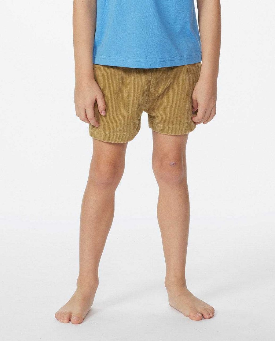 Boys Rip Curl Shorts | Surf Cord Volley Boardshorts - Boys (8-16 Years) Dark Khaki