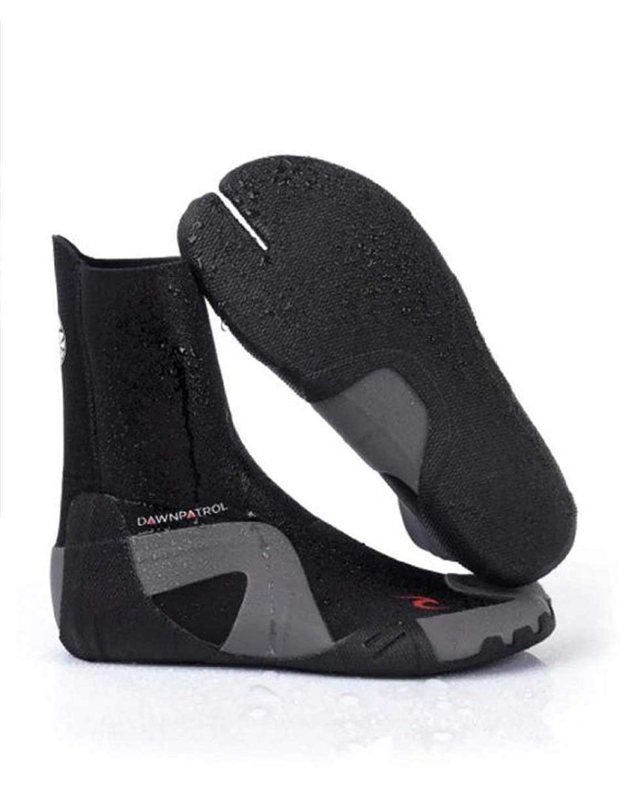 Men Rip Curl Booties Gloves & Hoods | Dawn Patrol 3Mm Split Toe Boots Black