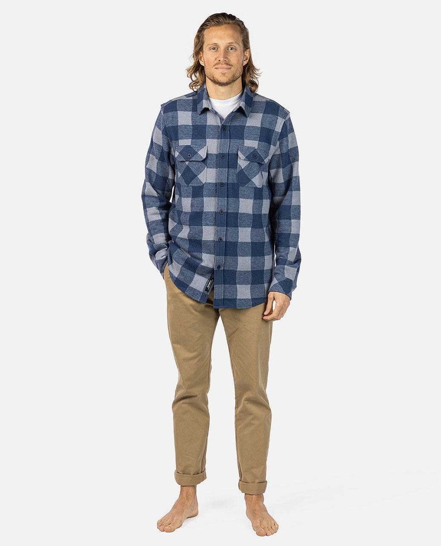 Men Rip Curl Shirts & Flannels | Grid Long Sleeve Shirt