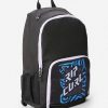 Men Rip Curl Backpacks & Bags | Evo 24L Shred Rock Backpack Black/Blue/Multi