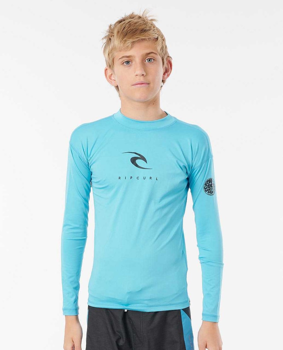 Kids Rip Curl Rash Guards & Vest | Kids Corpo Long Sleeve Upf Tee - Boys (8-16)