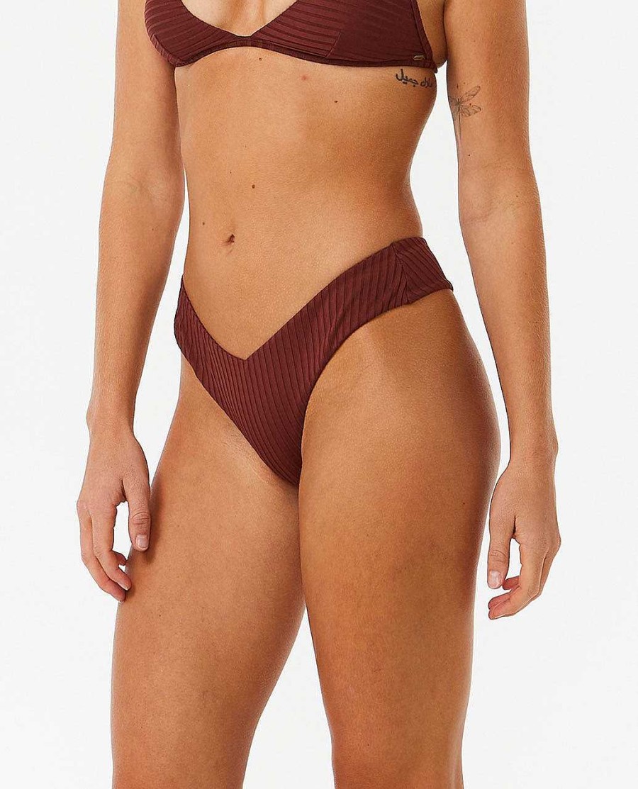 Women Rip Curl Bikini Bottoms | Premium Surf Skimpy Coverage Hipster Bikini Bottoms