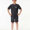 Kids Rip Curl Rash Guards & Vest | Pure Surf Uv Short Sleeve Rash Vest - Boys (8-16 Years)