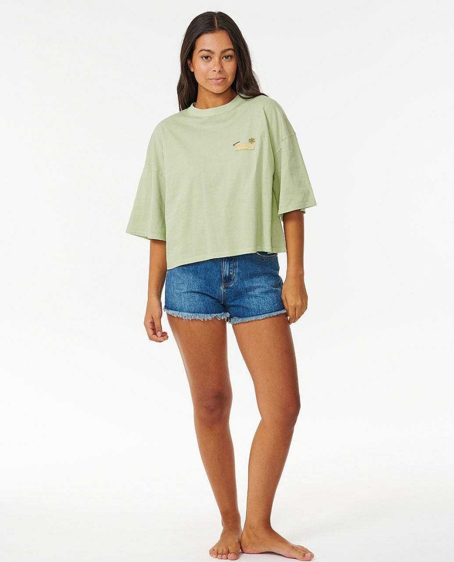 Women Rip Curl Tees & Tanks | La Quinta Heritage Crop Tee