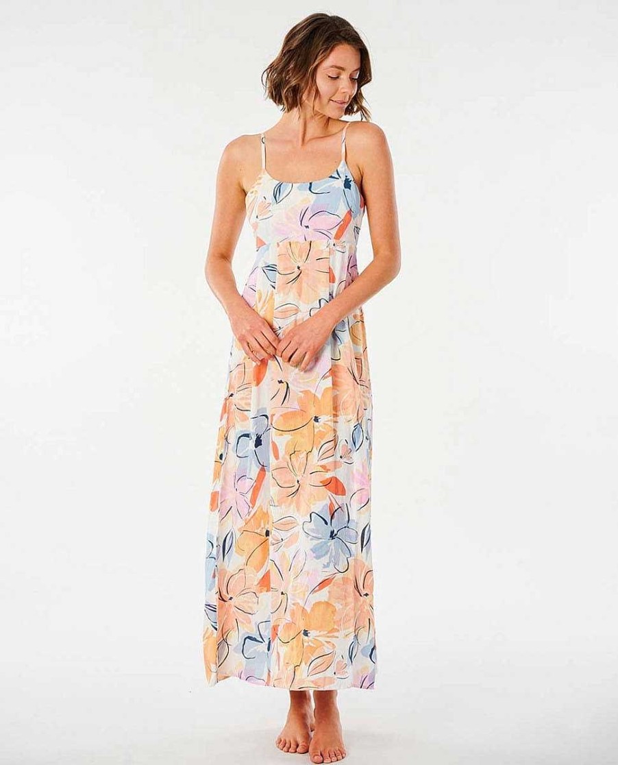 Women Rip Curl Dresses & Rompers | Bloom Maxi Dress White