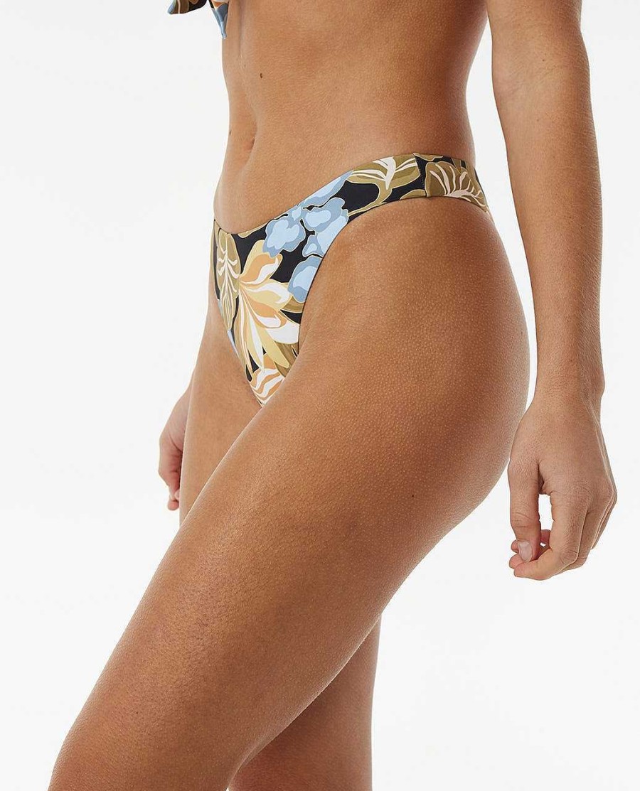 Women Rip Curl Bikini Bottoms | Follow The Sun High Cut Skimpy Coverage Bikini Bottom