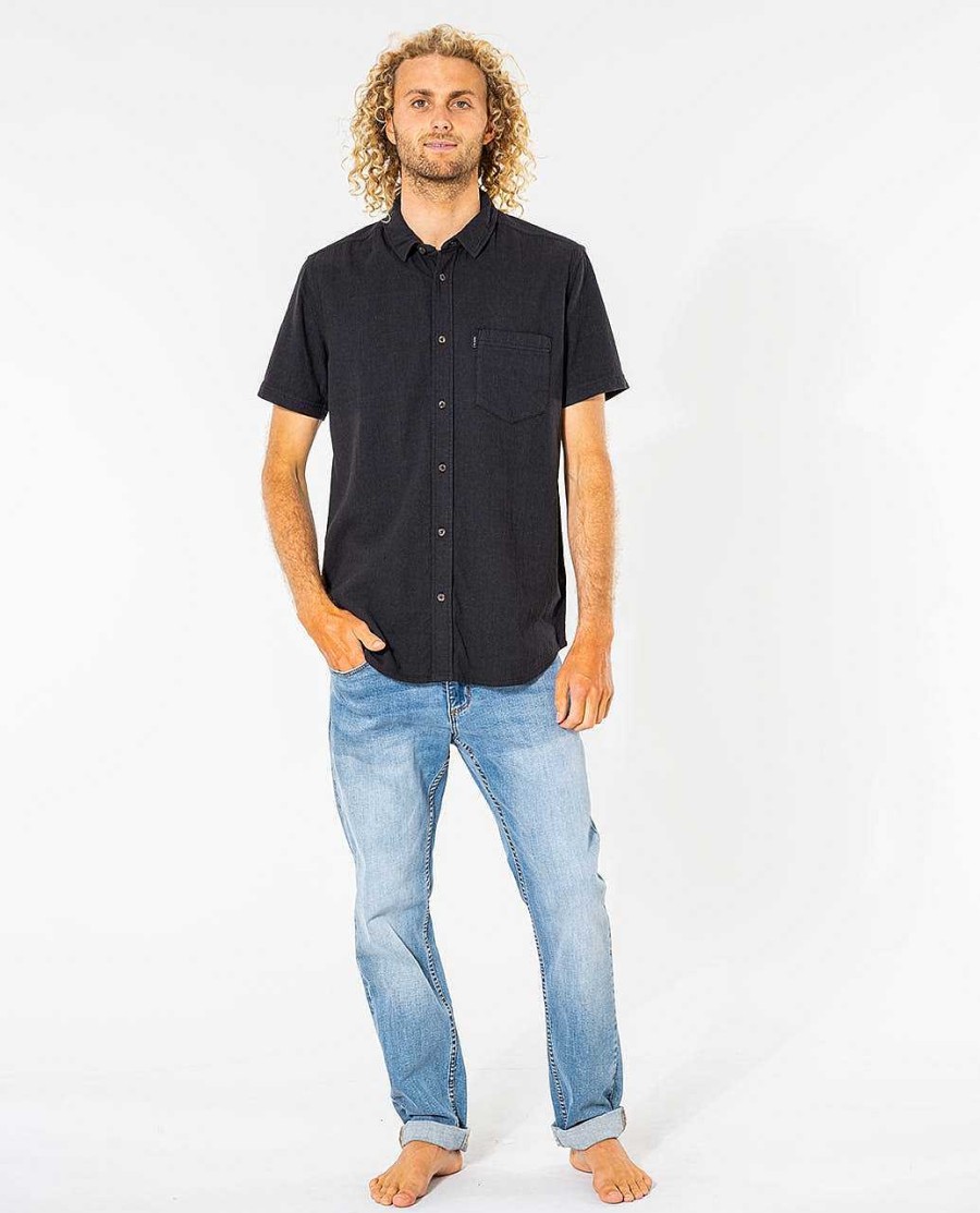 Men Rip Curl Shirts & Flannels | Washed Short Sleeve Shirt