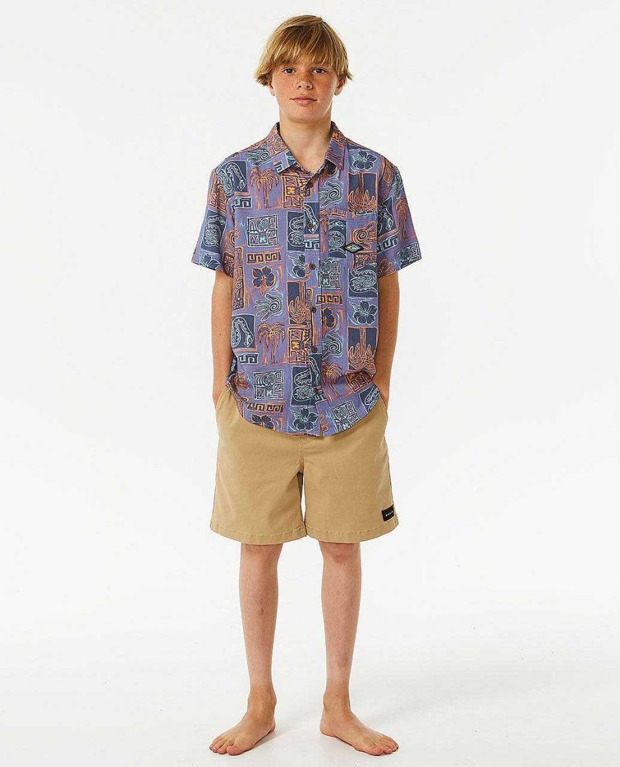 Boys Rip Curl Tops & Tees | Lost Islands Short Sleeve Shirt - Boys (8-16 Years) Multico