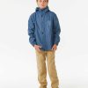 Boys Rip Curl Jackets | Anti-Series Rain Jacket - Kids (8-16 Years) Vintage Navy