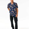 Men Rip Curl Shirts & Flannels | Surf Revival Floral Short Sleeve Shirt