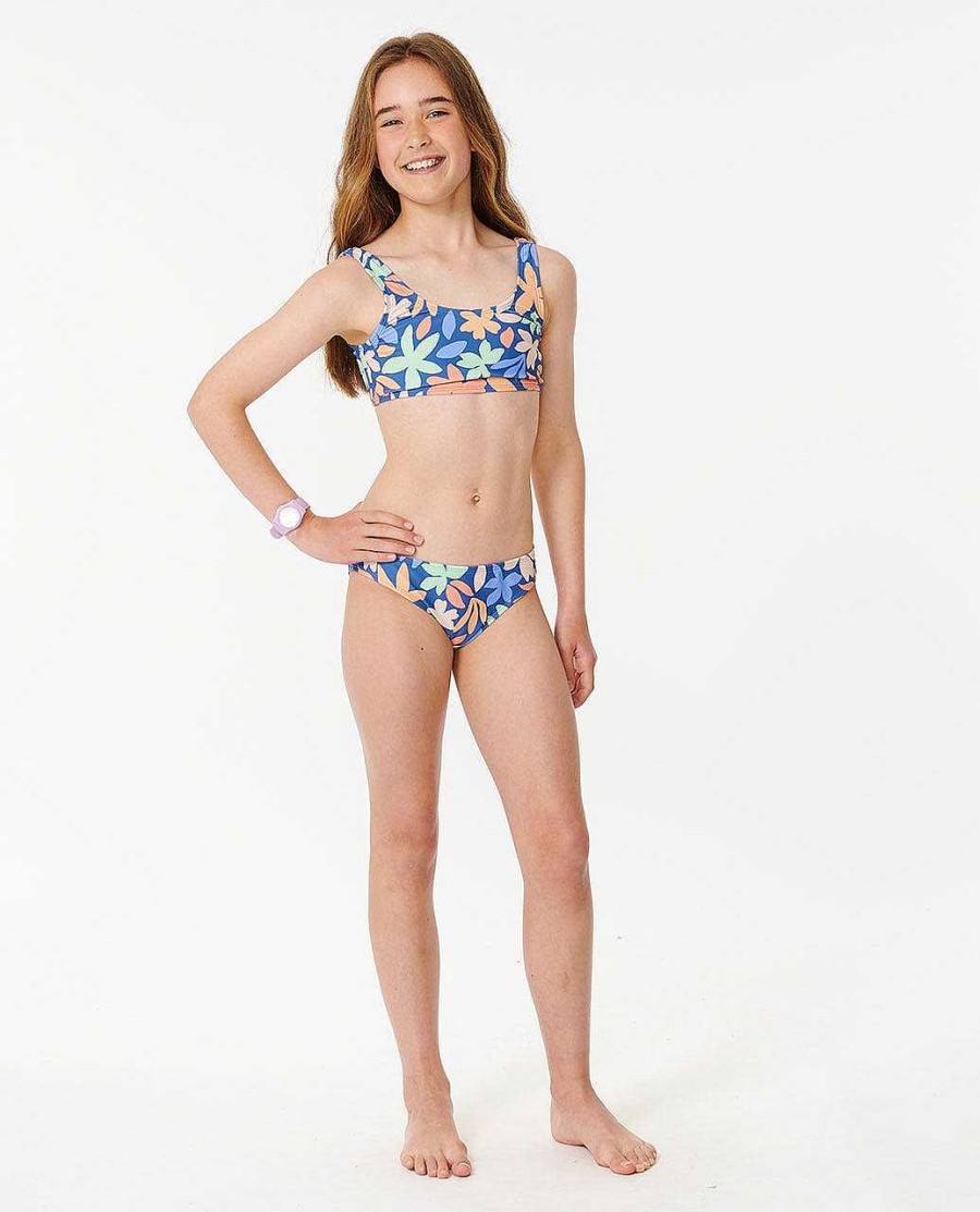 Girls Rip Curl Swimwear | Holiday Tropics Bikini Set - Girls (8-14 Years) Multico